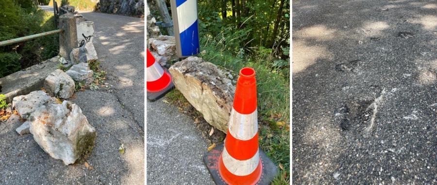 TALLOIRES-MONTMIN | Chutes de rochers : la route du col de la Forclaz fermée