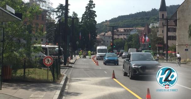 ANNECY | (🔊PODCAST) Les travaux de la "coronapiste" devant l'Hôtel de ville ont commencé.