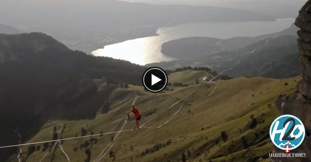 HAUTE-SAVOIE | (🎞VIDÉO) Dans la peau d'un highliner à 300m au-dessus du vide...