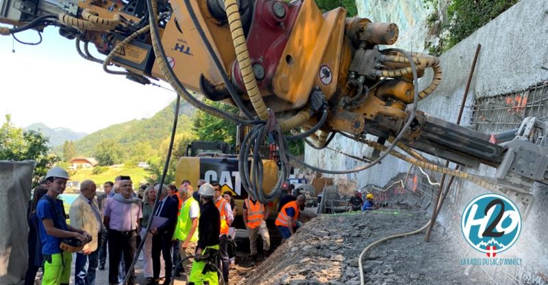 LAC D'ANNECY | (📷 PHOTOS & 🎙️ PODCAST) Christian Monteil visite le chantier de la voie verte.