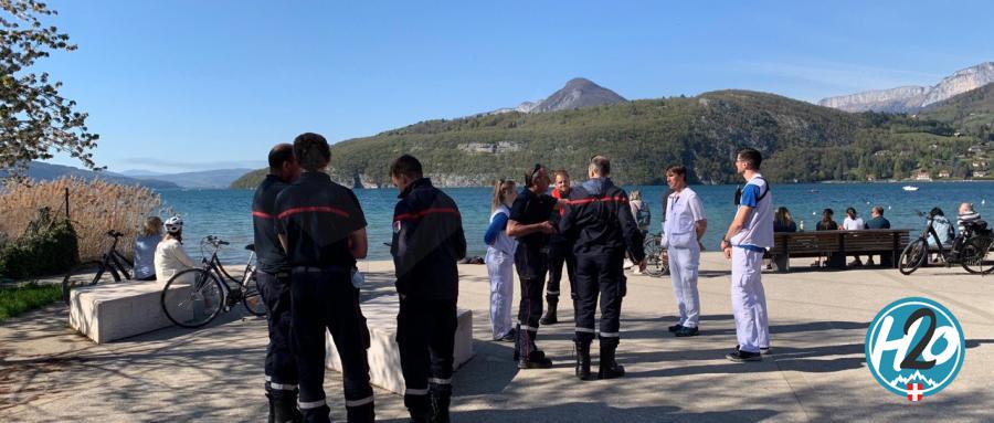 DUINGT | Suspicion de noyade : importante opération de secours