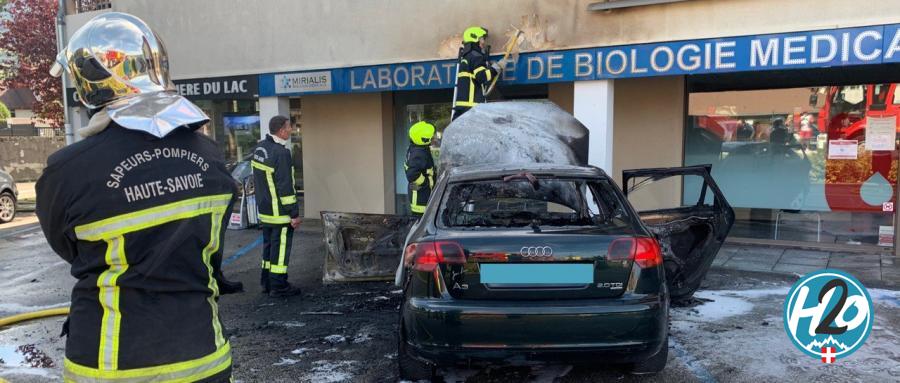 SAINT-JORIOZ | Feu de voiture : des dégâts mais pas de blessé