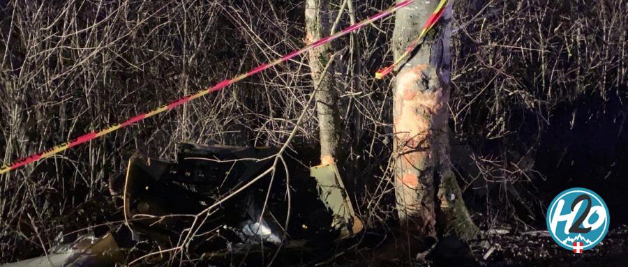 DOUSSARD | La route du pont Monnet fermée à la suite d’un spectaculaire accident