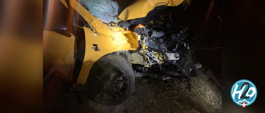 DOUSSARD | La route du pont Monnet fermée à la suite d’un spectaculaire accident