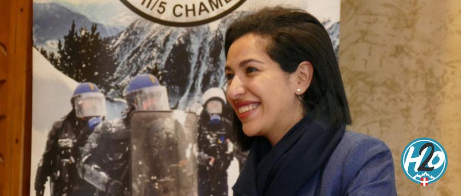 BASSENS | La secrétaire d’État Sarah El Haïry échange avec les cadets de la gendarmerie