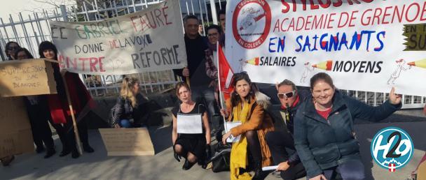ANNECY | En marge de la visite ministérielle, des enseignants se mobilisent