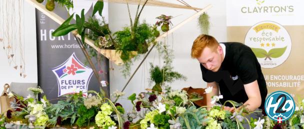 CHAMBÉRY | Benoît Dumollard récompensé pour sa structure florale à la finale de l’Oscar des jeunes fleuristes