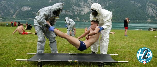 AIGUEBELETTE | Risque chimique, les secours s'entrainent